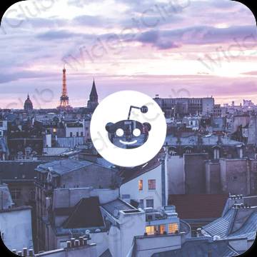 Aesthetic Reddit app icons