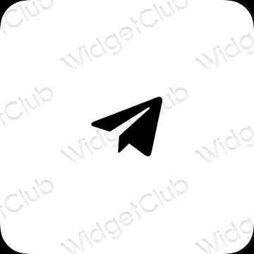 Pictograme pentru aplicații Telegram estetice