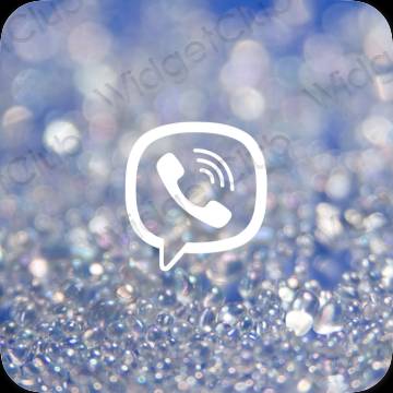 Estética Viber ícones de aplicativos