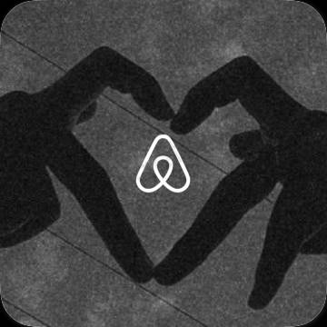 Ästhetische Airbnb App-Symbole