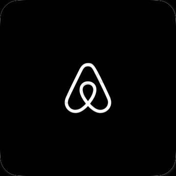 Esthetische Airbnb app-pictogrammen