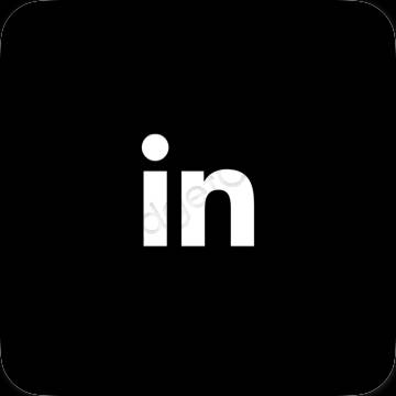 Ikon apl Linkedin Estetik