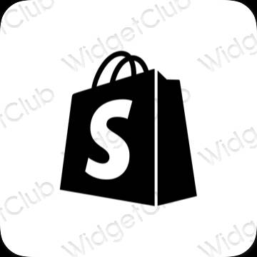 Esthetische Shopify app-pictogrammen