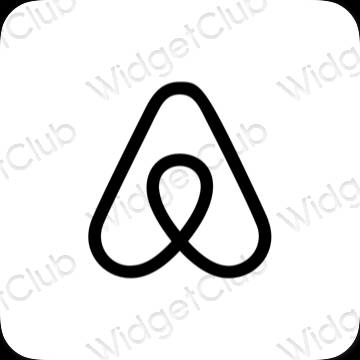 Esthetische Airbnb app-pictogrammen