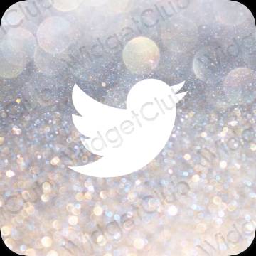 រូបតំណាងកម្មវិធី Twitter សោភ័ណភាព