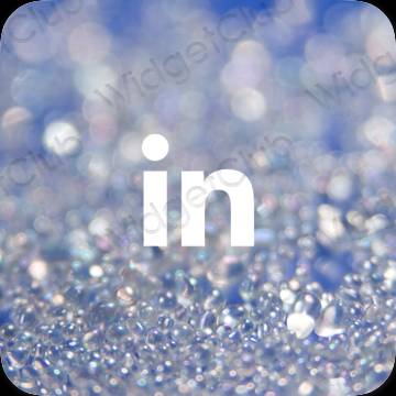 Ikon apl Linkedin Estetik