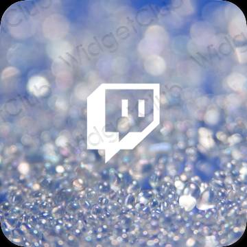 Pictograme pentru aplicații Twitch estetice