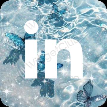 Linkedin おしゃれアイコン画像素材