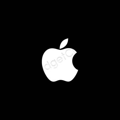 미적인 검은색 Apple Store 앱 아이콘