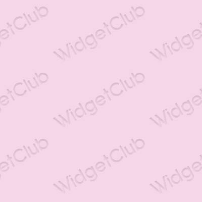 Estetyka fioletowy LINE ikony aplikacji