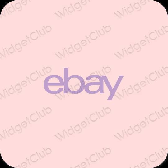 미적인 분홍 eBay 앱 아이콘