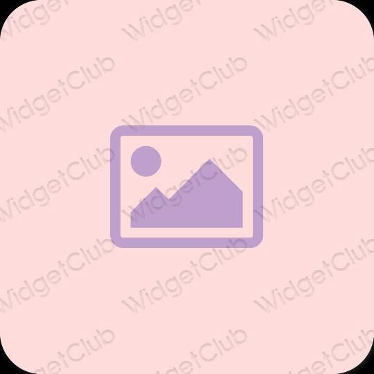 Estetsko roza Photos ikone aplikacij
