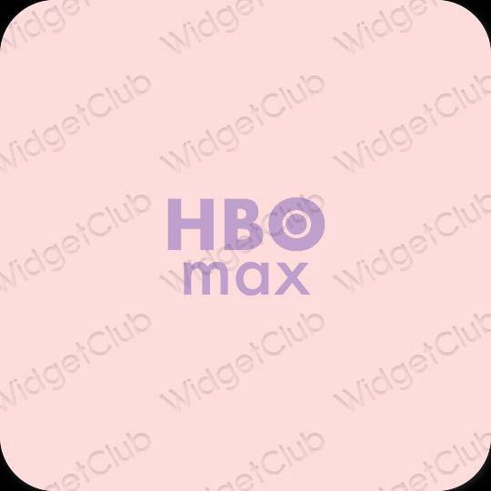 Aesthetic pink HBO MAX app icons