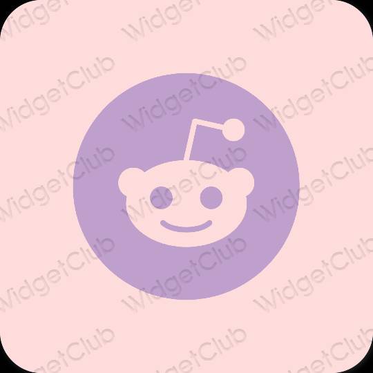 Естетичен розово Reddit икони на приложения