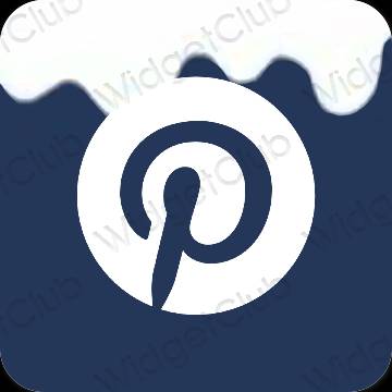 جمالية Pinterest أيقونات التطبيقات