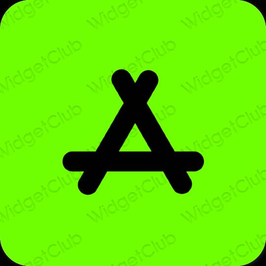 审美的 绿色 AppStore 应用程序图标