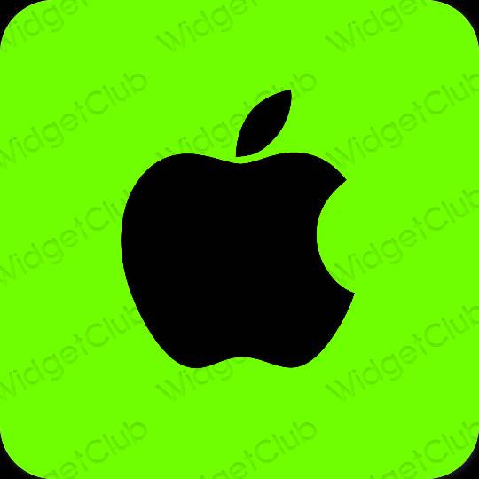 เกี่ยวกับความงาม เขียว Apple Store ไอคอนแอพ