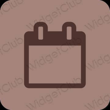 Estetisk brun Notes app ikoner