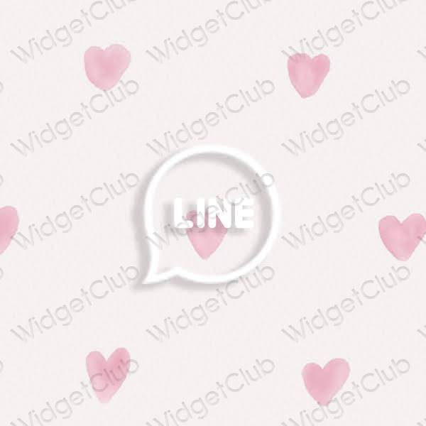 Естетске LINE иконе апликација