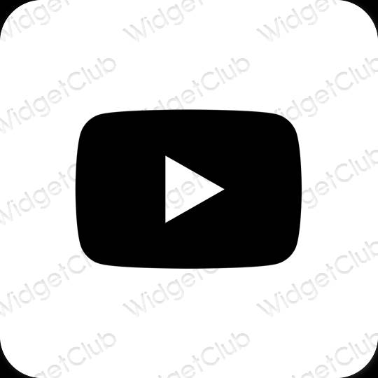 Esthetische Youtube app-pictogrammen