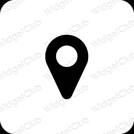 Aesthetic Google Map app icons