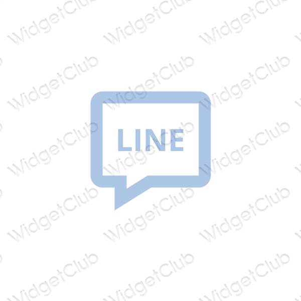 Esthetische LINE app-pictogrammen