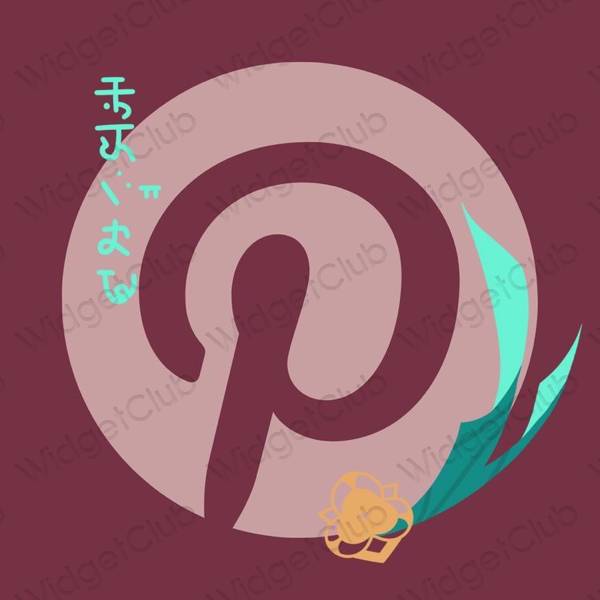 美学Pinterest 应用程序图标