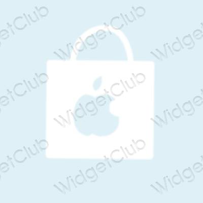 Estético roxo Apple Store ícones de aplicativos