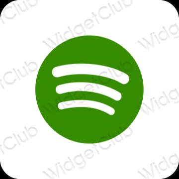 Estetske Spotify ikone aplikacij