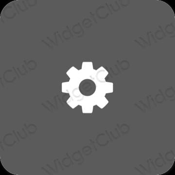 Æstetiske Settings app-ikoner