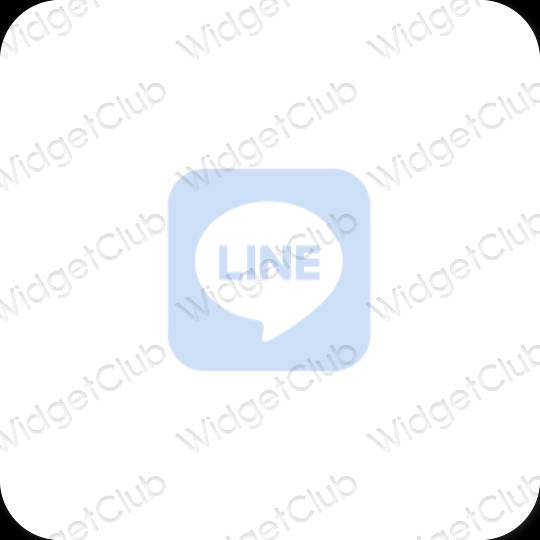 Icônes d'application LINE esthétiques