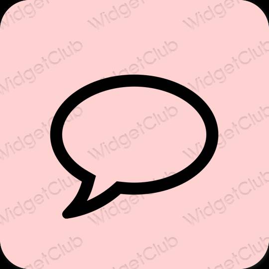 Estetické Ružová Messages ikony aplikácií