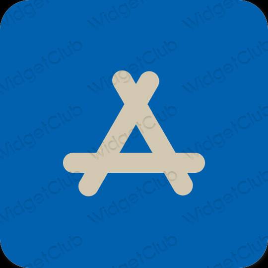 Естетски неон плава AppStore иконе апликација