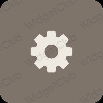 Esthetische Settings app-pictogrammen