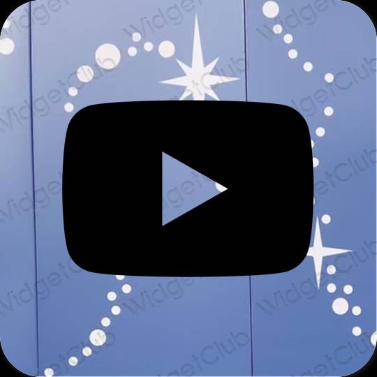 Icônes d'application Youtube esthétiques