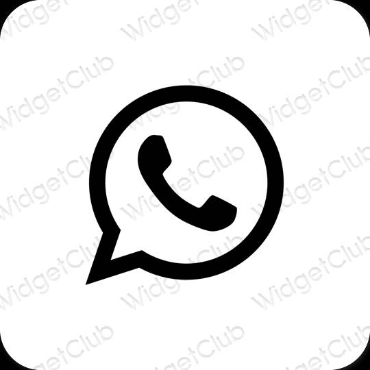 Esthetische WhatsApp app-pictogrammen