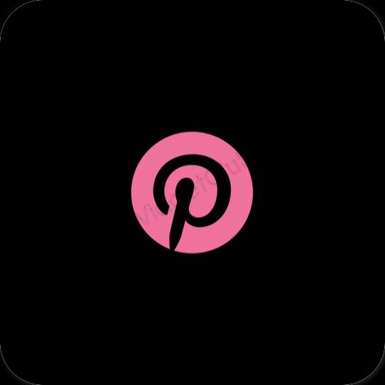 Icônes d'application Pinterest esthétiques