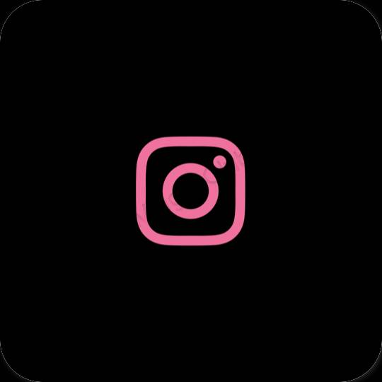 Icônes d'application Instagram esthétiques