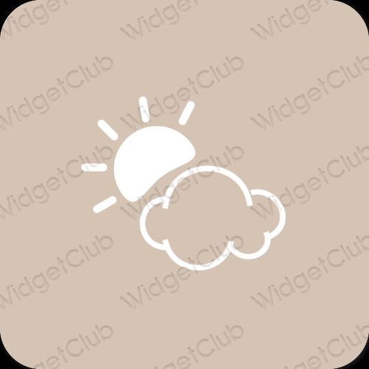Estetyczne Weather ikony aplikacji