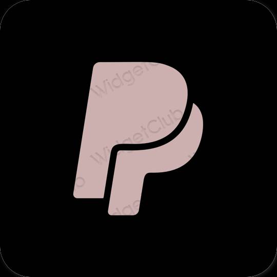 Estetico Nero PayPay icone dell'app