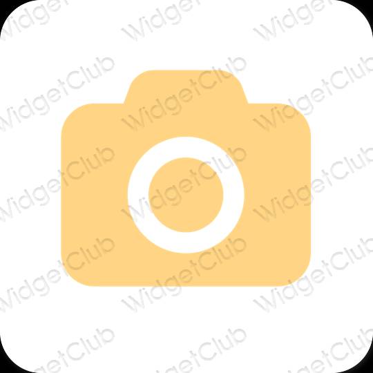 Естетски наранџаста Camera иконе апликација