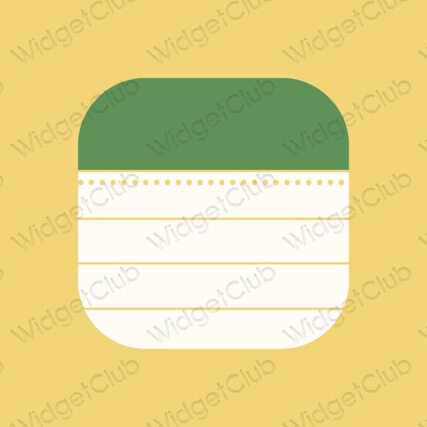 Estetico arancia Notes icone dell'app