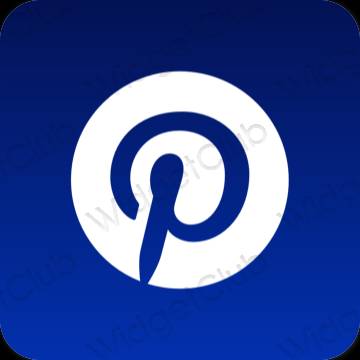 جمالية Pinterest أيقونات التطبيقات