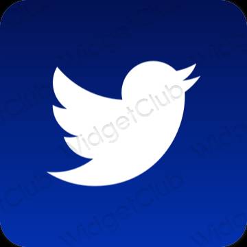 Esthetische Twitter app-pictogrammen