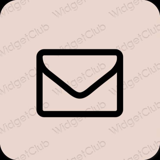Esztétika bézs Mail alkalmazás ikonok