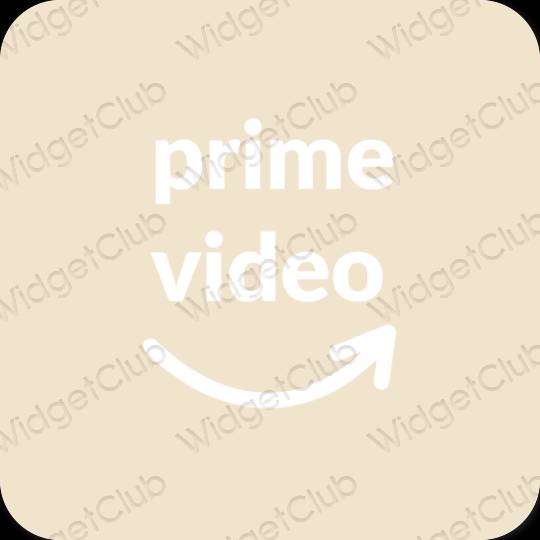 Estetico beige Amazon icone dell'app