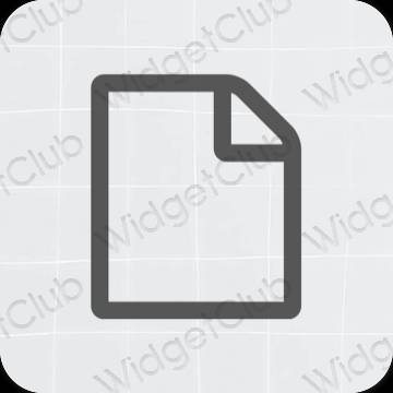 Esthetische Files app-pictogrammen