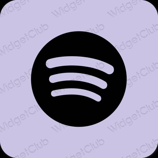 审美的 紫色的 Spotify 应用程序图标