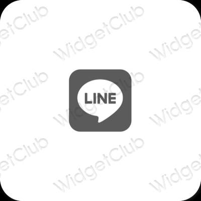 Esthetische LINE app-pictogrammen