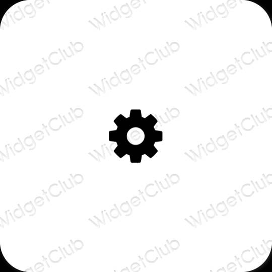 Æstetiske Settings app-ikoner